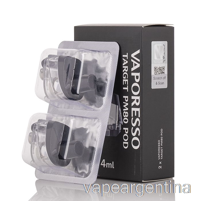 Vaporesso Target Pm80 Cápsulas De Repuesto 4ml Cápsulas Pm80 Recargables (paquete De 2) Vape Argentina